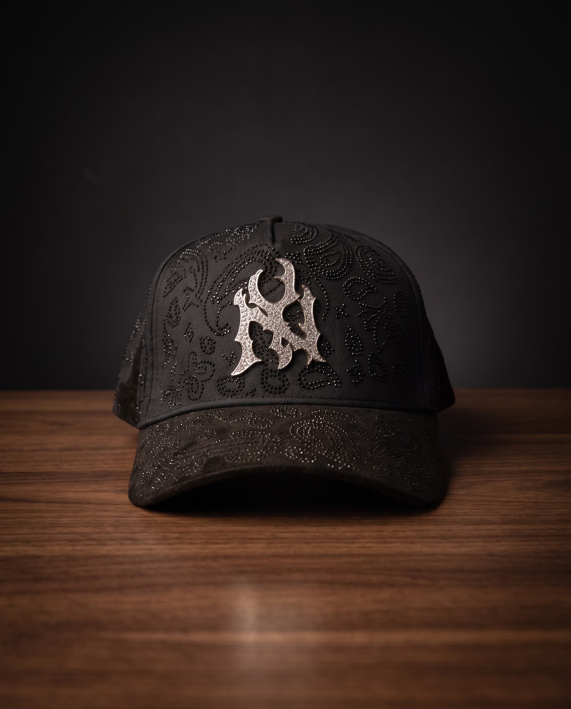 Paisley Ice — Triple Black / Iced Silver Logo